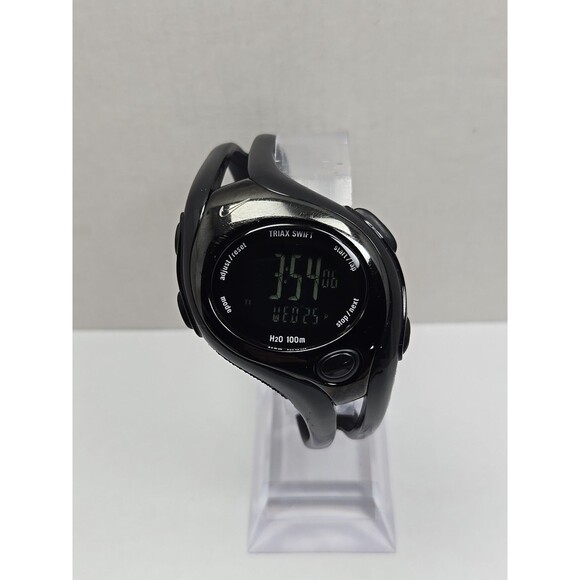 Nike Triax Swift WR0090 Digital Sport Watch Black 100M Y2K New Battery